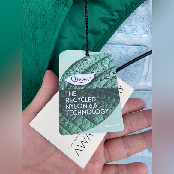 AWAY THAT DAY - ANGUILLA BIKINI - EMERALD GREEN TEXTURE LARGE - Picture 10 of 13